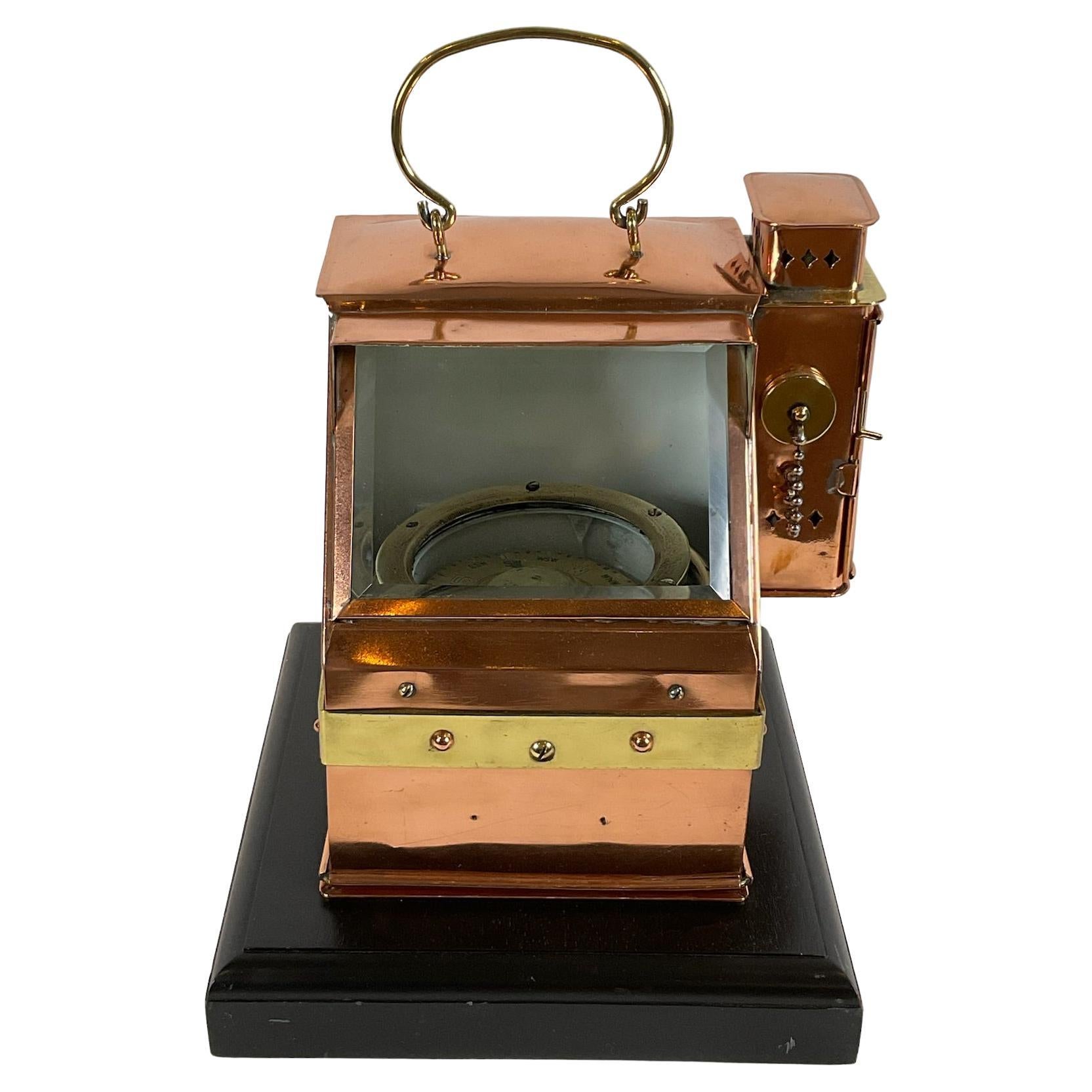 Copper Boat Binnacle with Compass