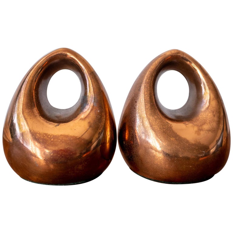 Copper Bookends by Ben Seibel for Jenfred-Ware For Sale
