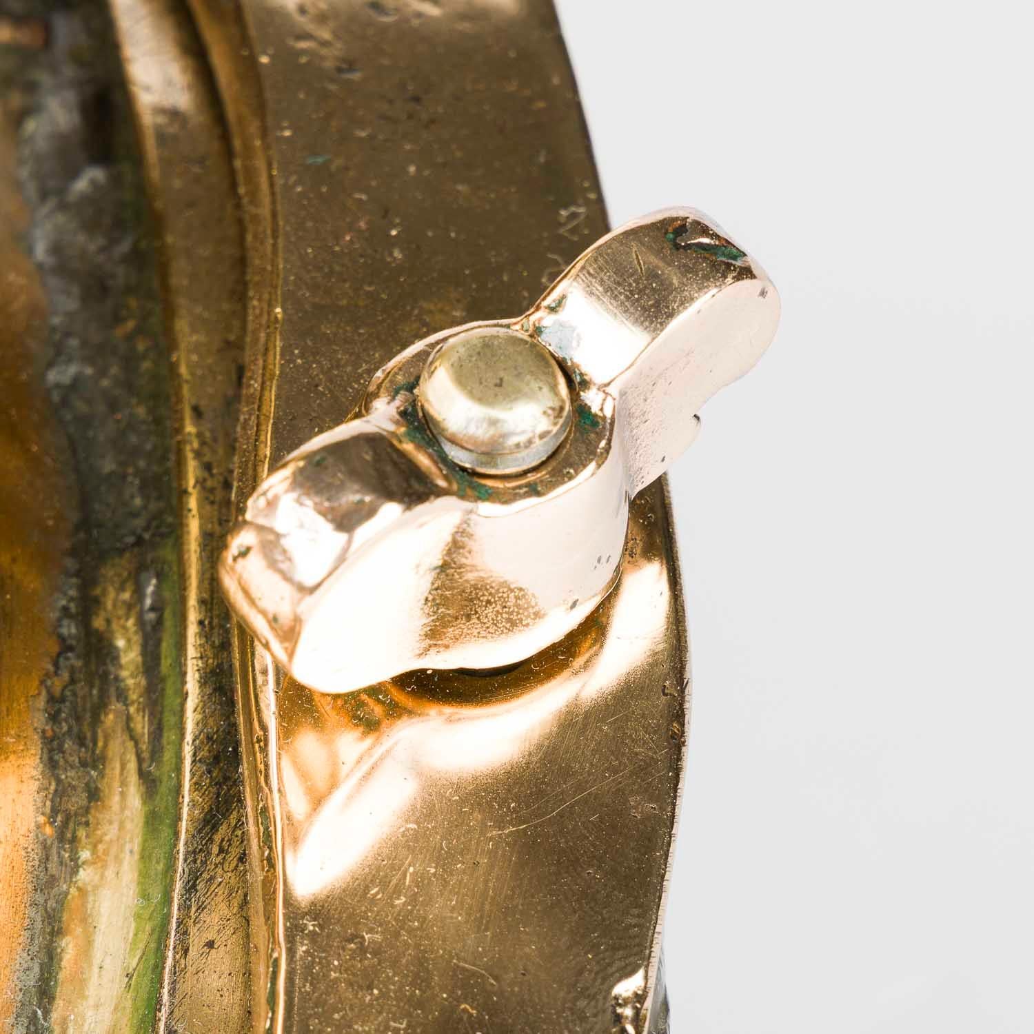 Copper & brass 12 bolt diving helmet en vente 10