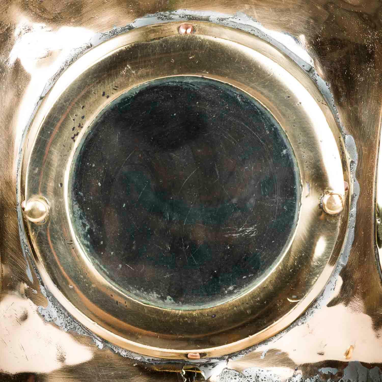 Copper & brass 12 bolt diving helmet en vente 1