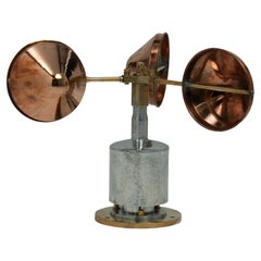 Copper, Brass and Chrome Ship's Anemometer