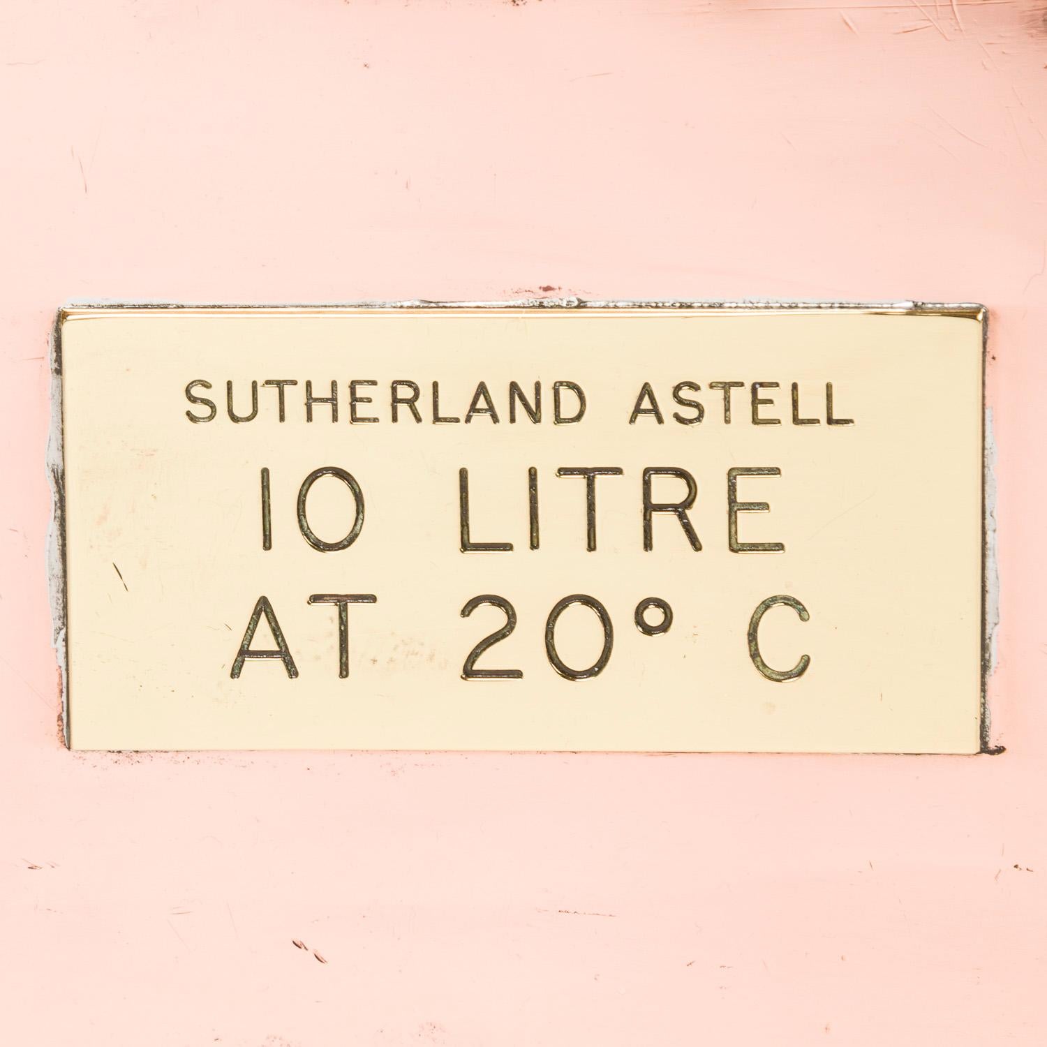 Copper & brass fuel measures by Sutherland Astell For Sale 2