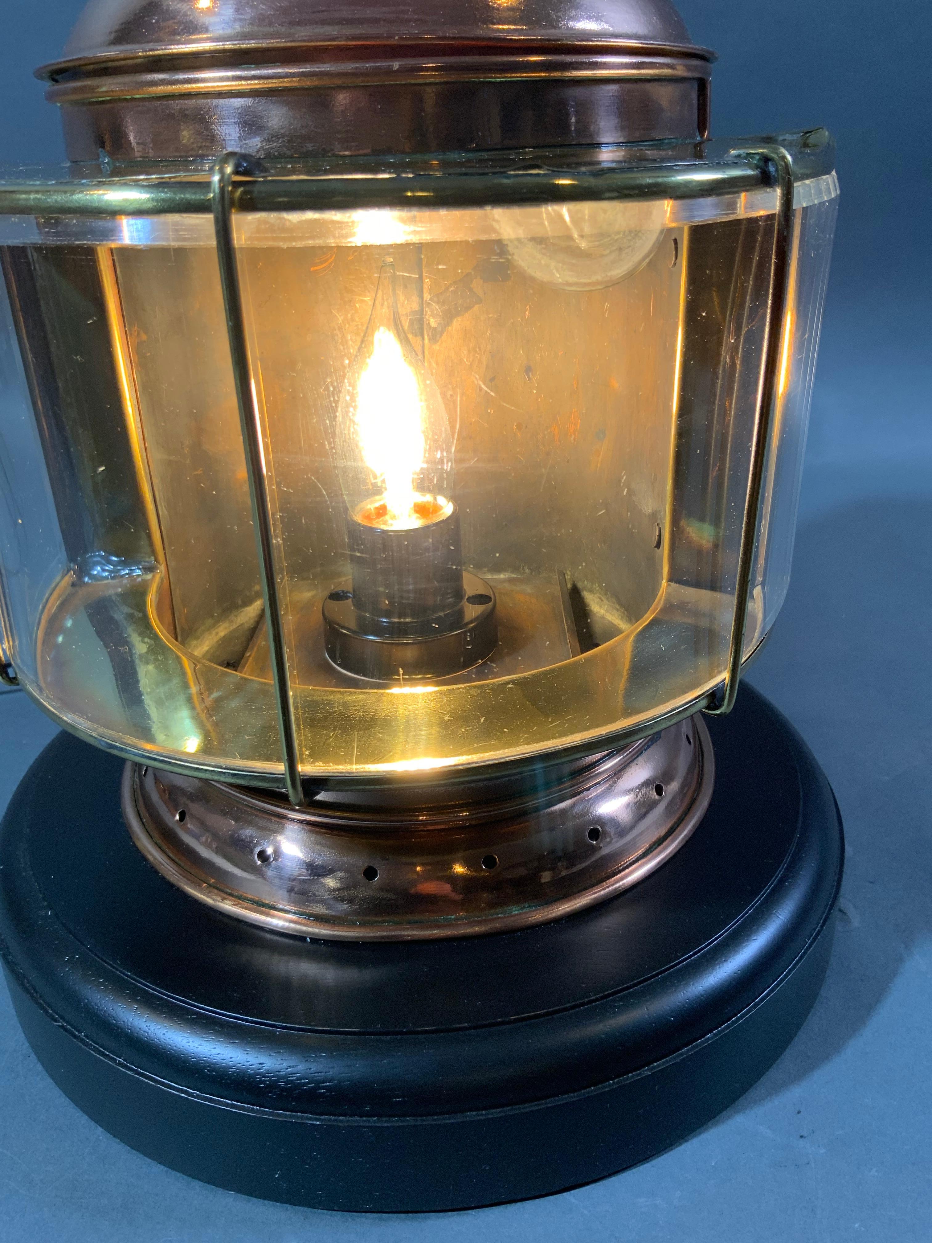 Copper & Brass Light In Good Condition For Sale In Norwell, MA