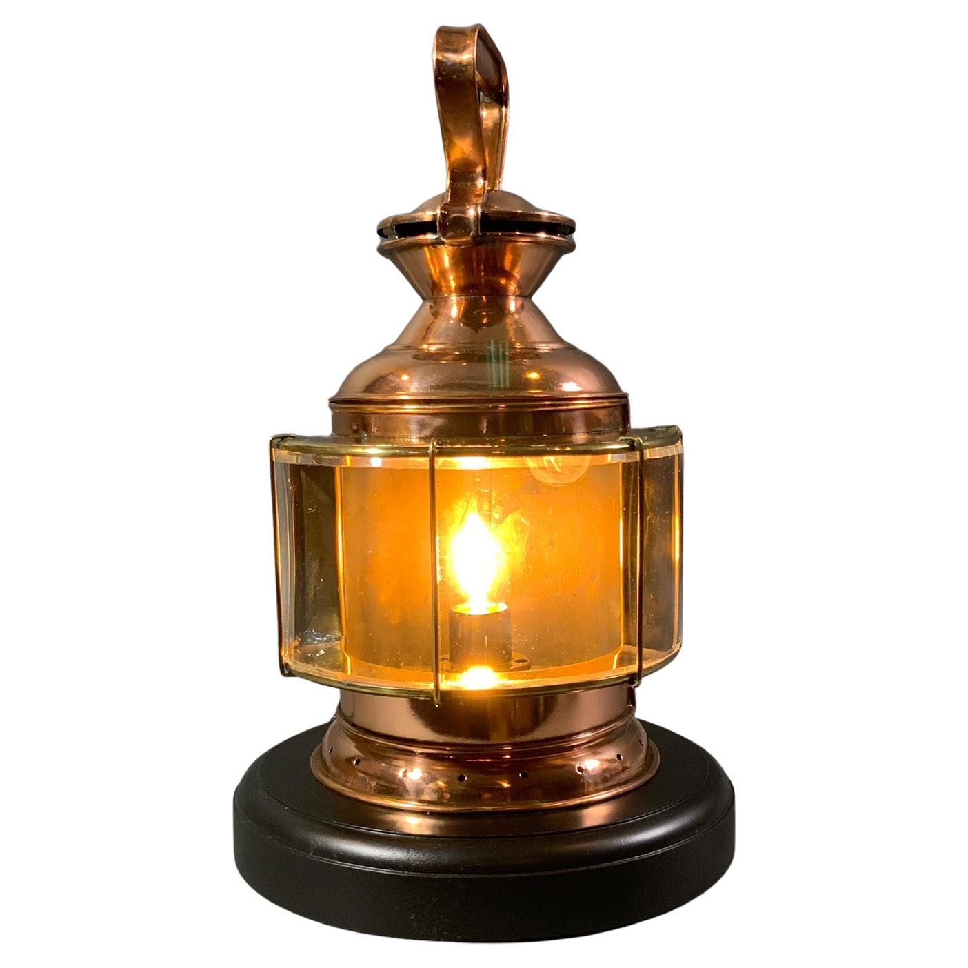 Copper & Brass Light For Sale