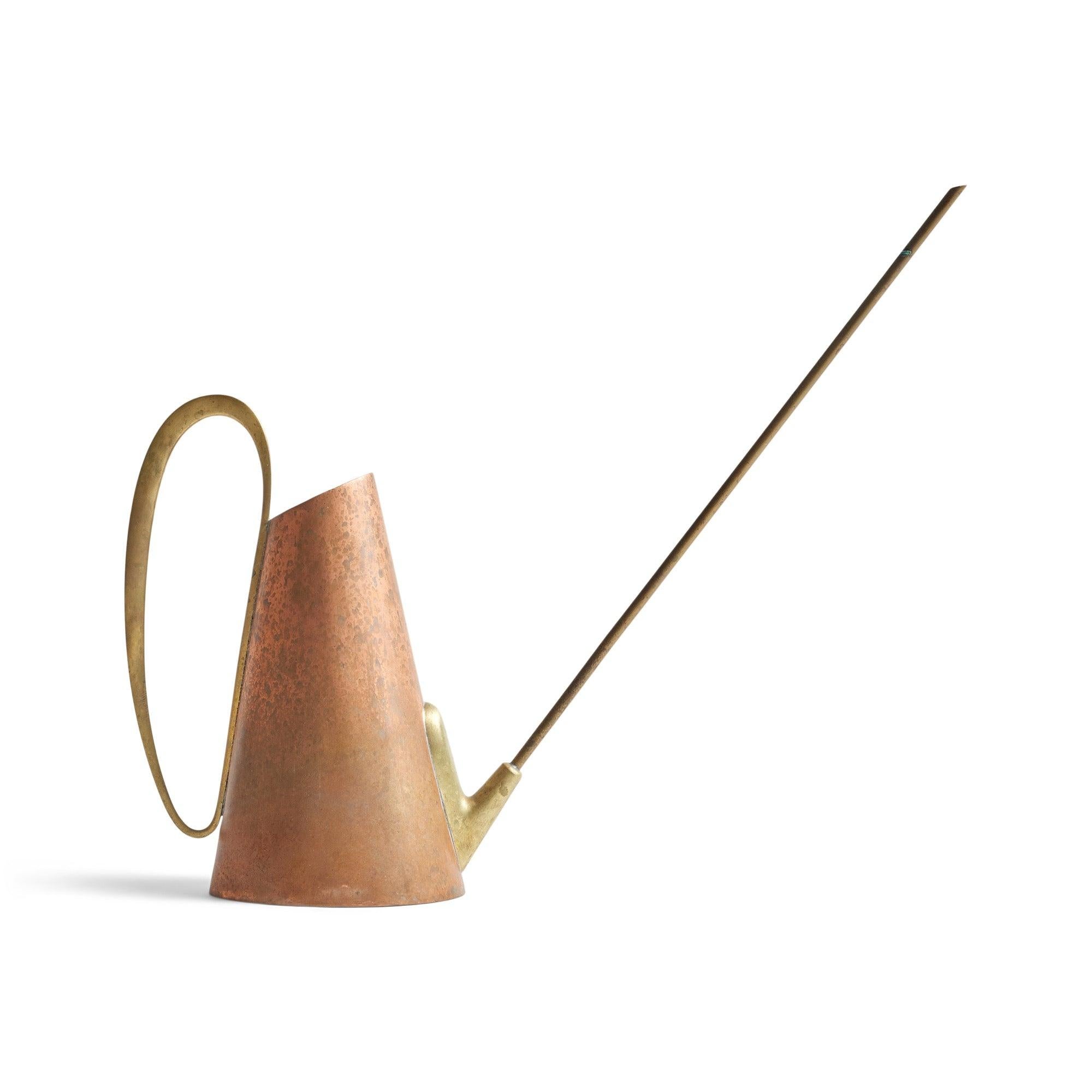 Danish Copper Brass Watering Can In Style of Karl Hagenauer for Illums Bolighus, 1960s For Sale
