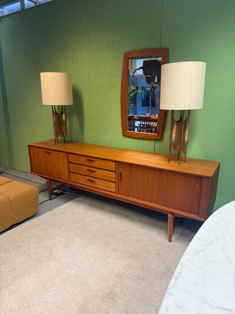 Italian Pair of brutalist table lamps-organic shape, Maurizio Tempestini style- Italy