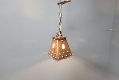 Copper brutatlist pendant light, 1970s