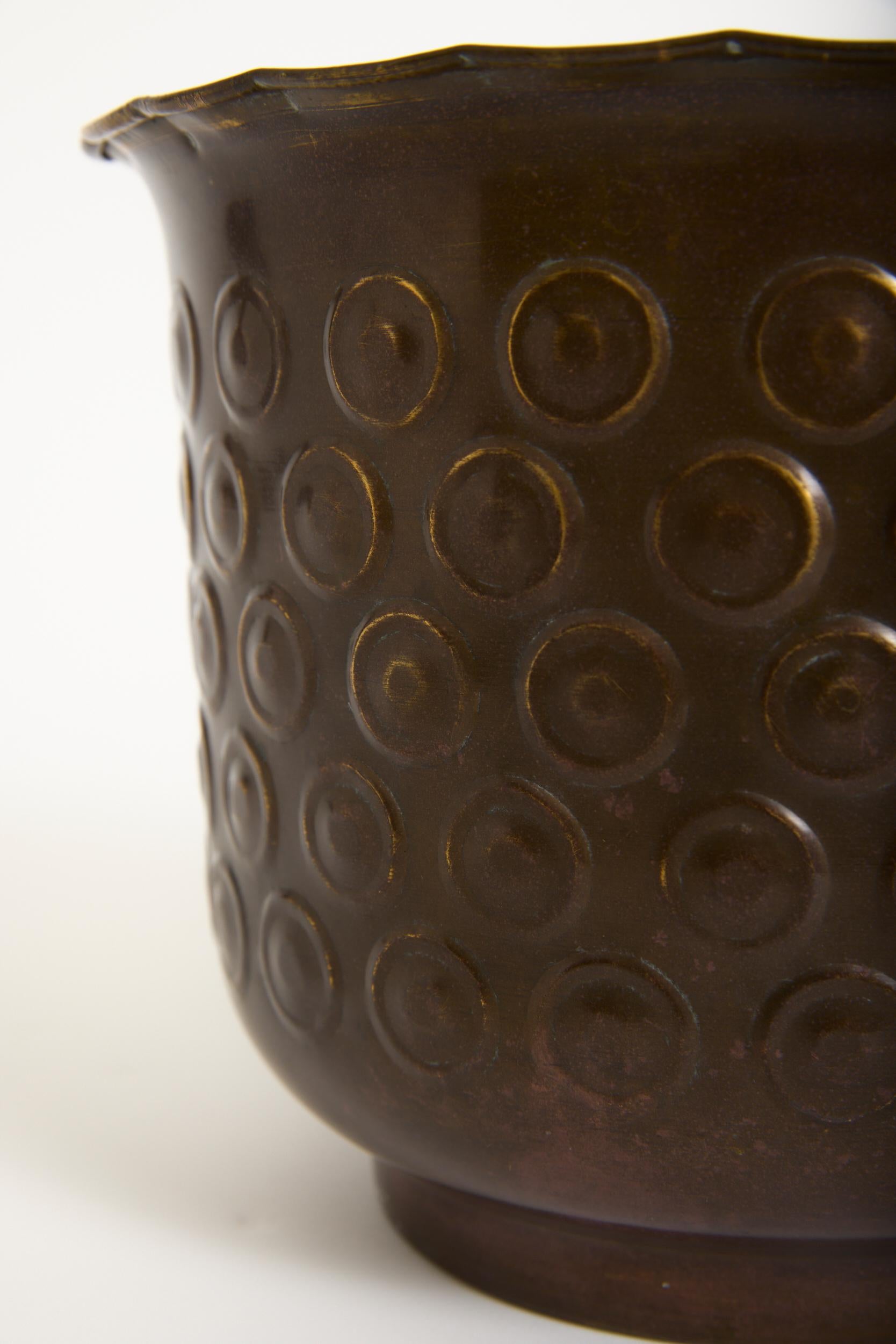 20th Century Copper Cache Pot For Sale