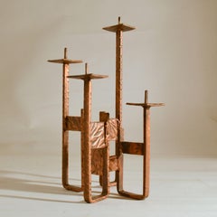 Copper Candelabra for Four Candles