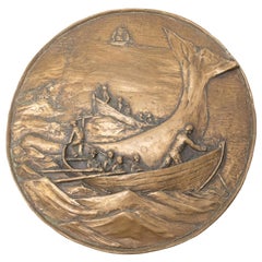 Vintage Copper Cast Wall Plaque