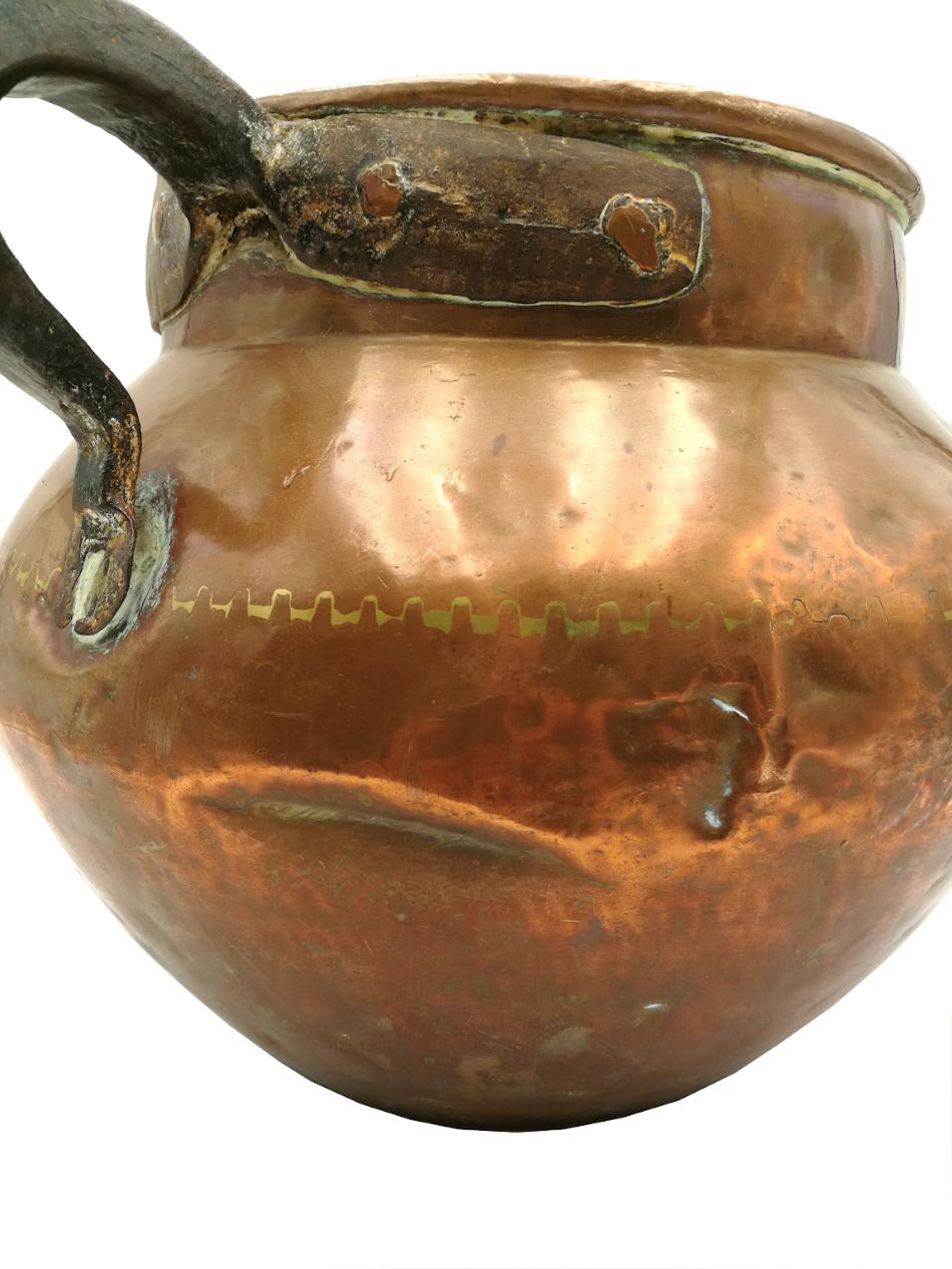 Copper Cauldron 19th Century For Sale 2
