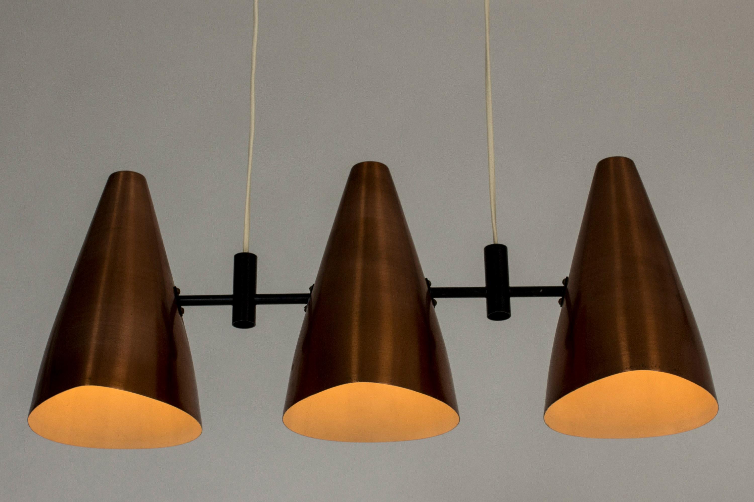 Scandinavian Modern Copper Ceiling Lamp by Eje Ahlgren For Sale