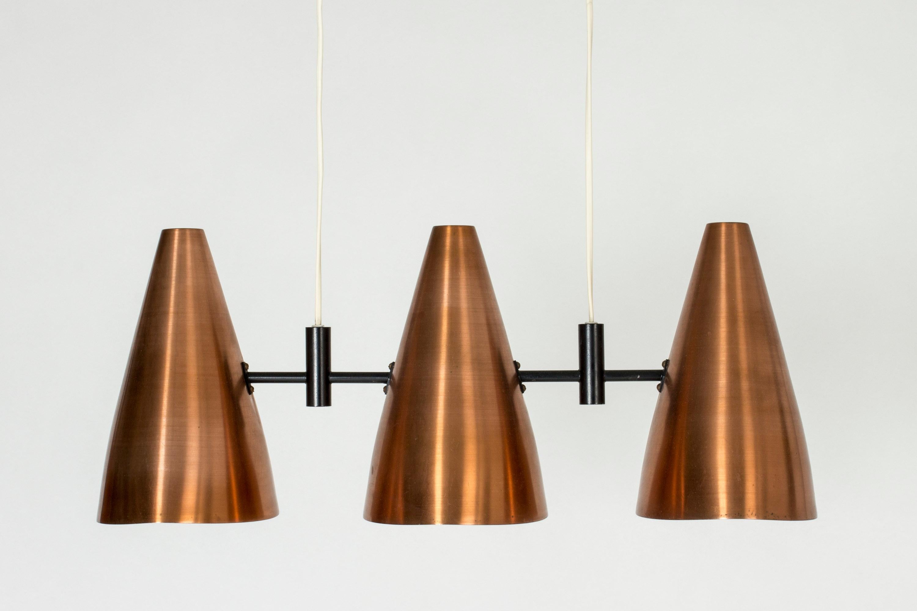 Scandinavian Copper Ceiling Lamp by Eje Ahlgren For Sale
