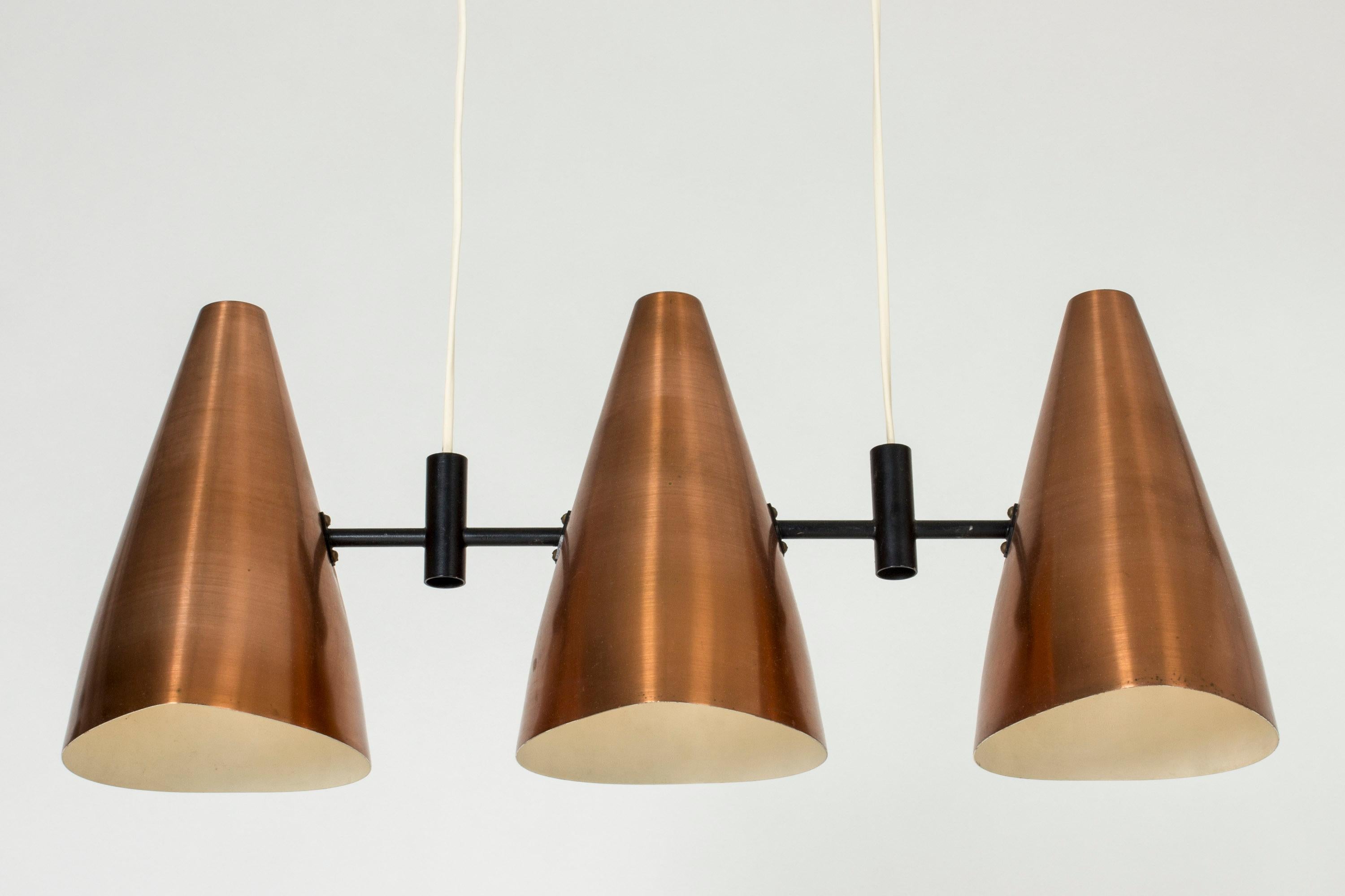 Copper Ceiling Lamp by Eje Ahlgren In Good Condition For Sale In Stockholm, SE