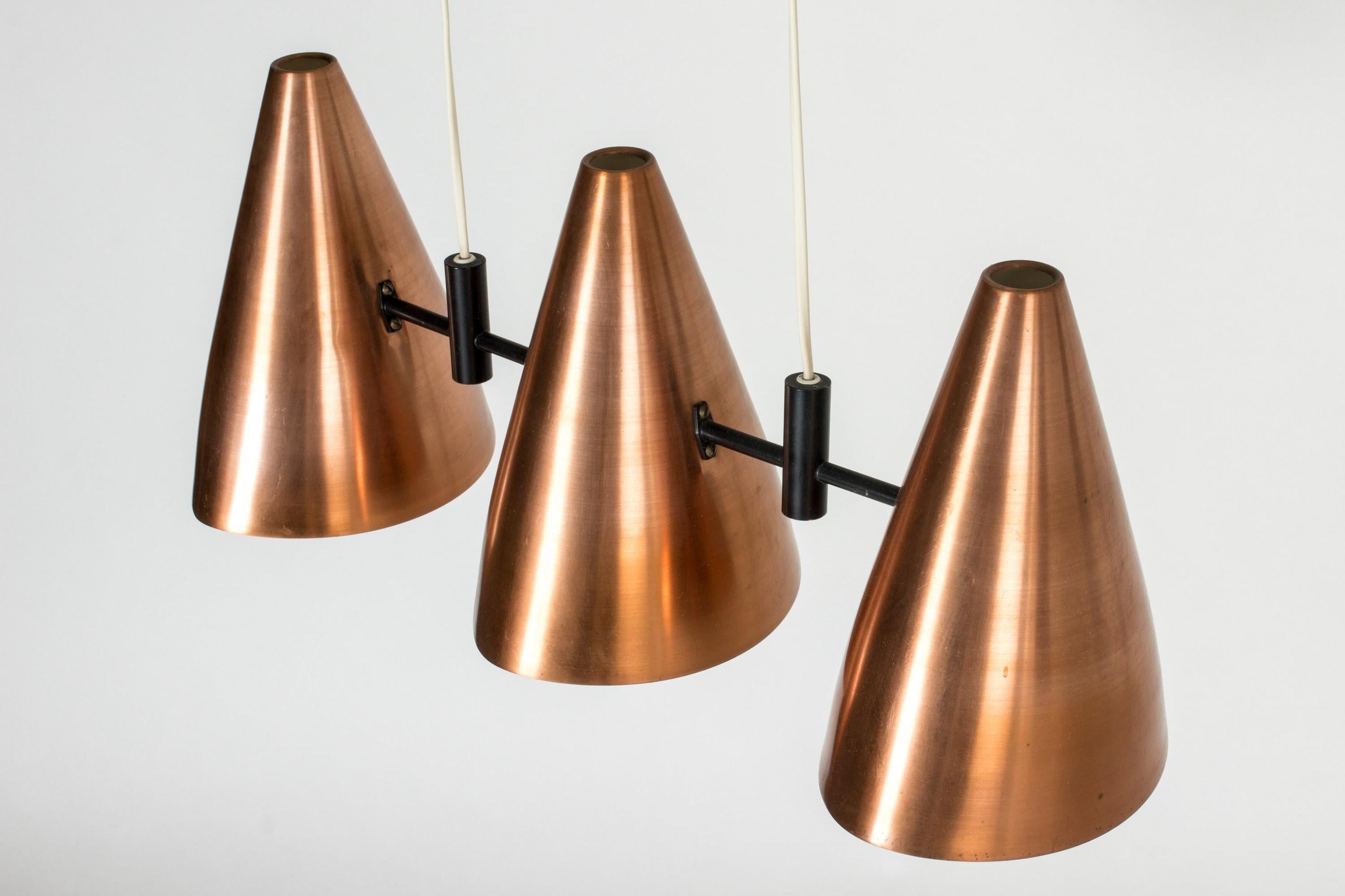 Copper Ceiling Lamp by Eje Ahlgren For Sale 1