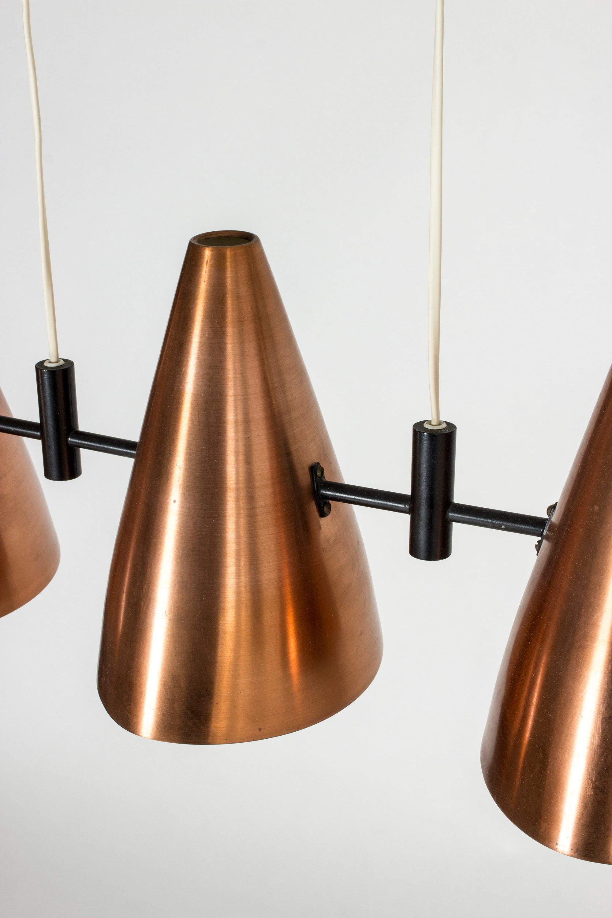 Copper Ceiling Lamp by Eje Ahlgren For Sale 2