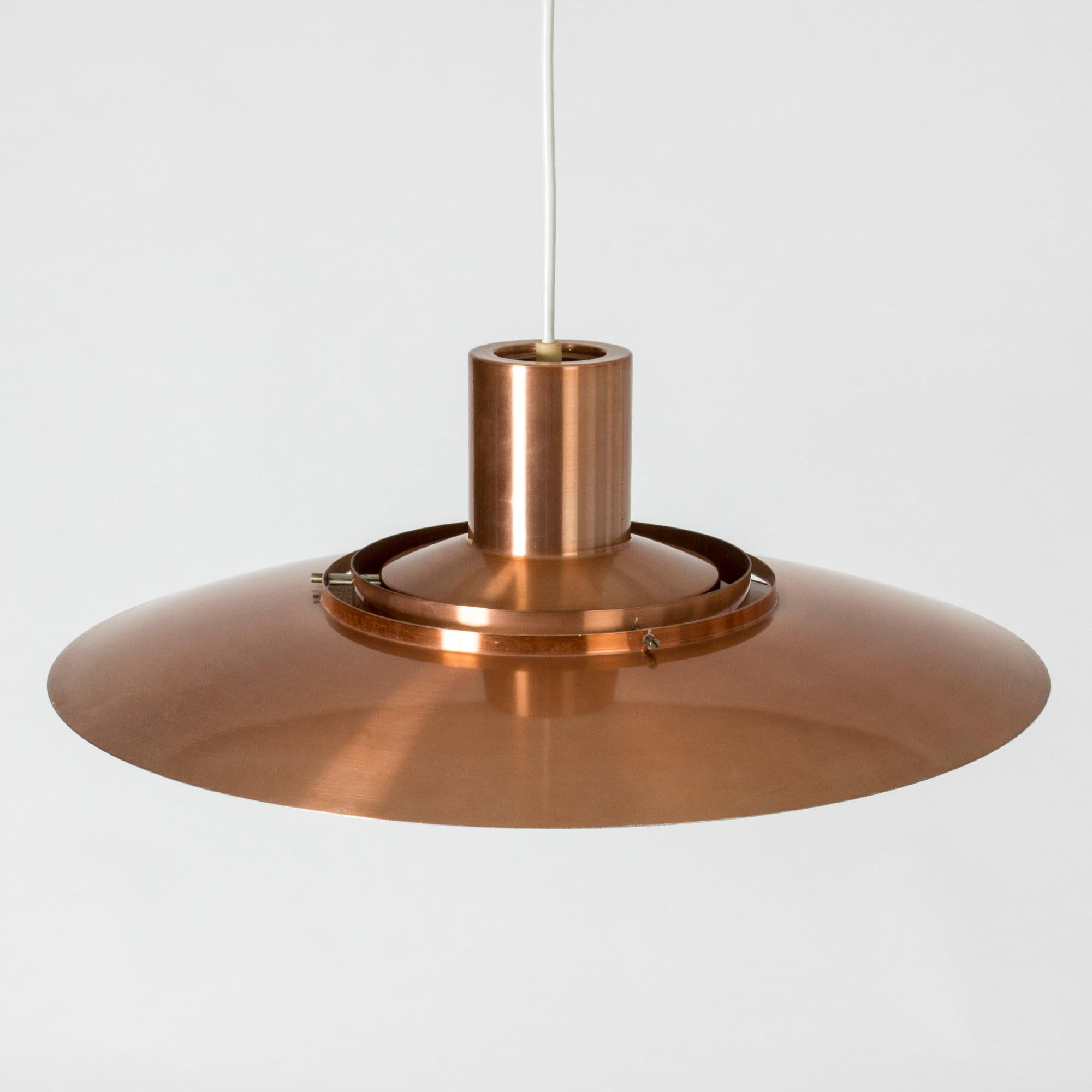 Danish Copper Ceiling Lamp by Jørgen Kastholm and Preben Fabricius