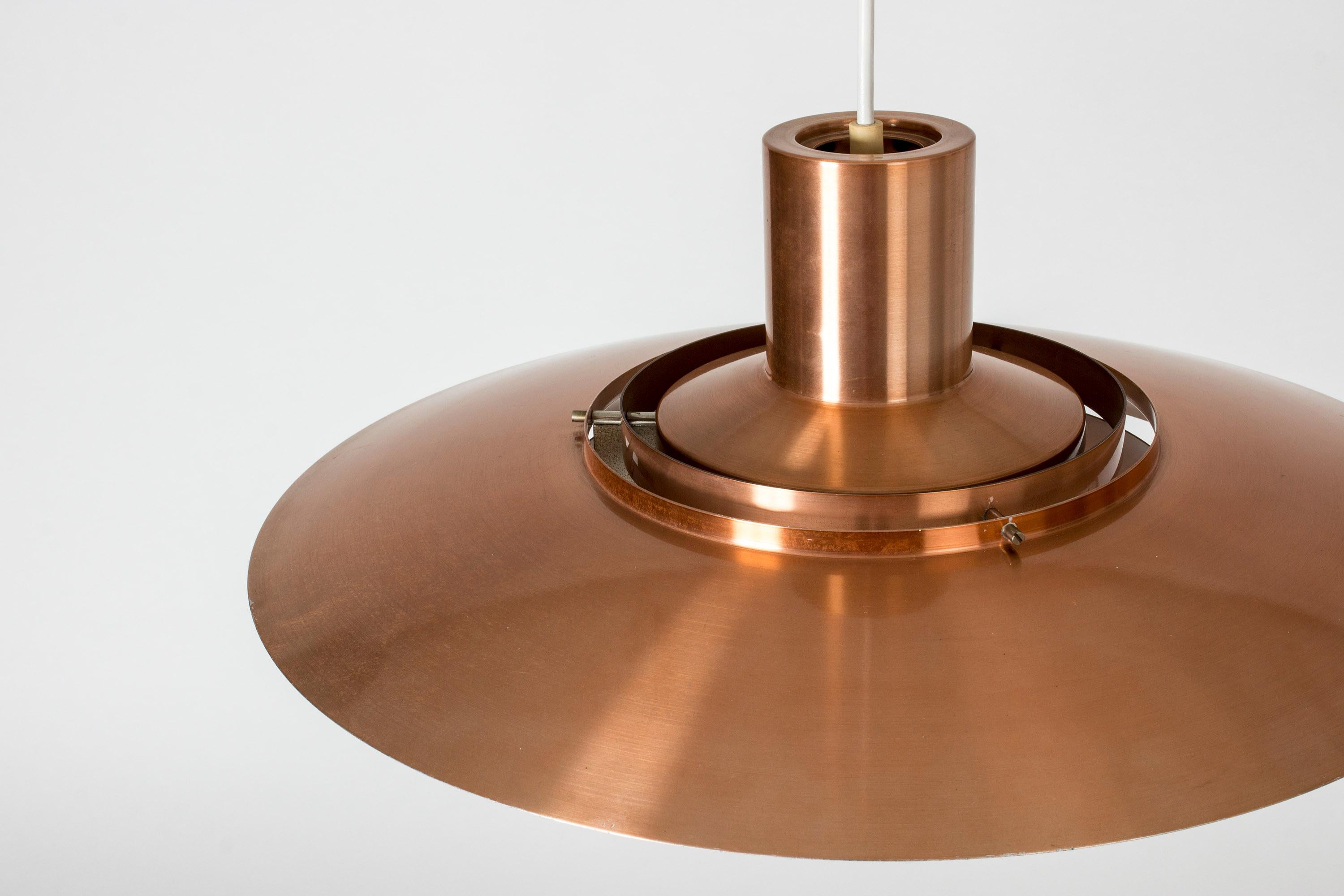 Copper Ceiling Lamp by Jørgen Kastholm and Preben Fabricius In Good Condition In Stockholm, SE