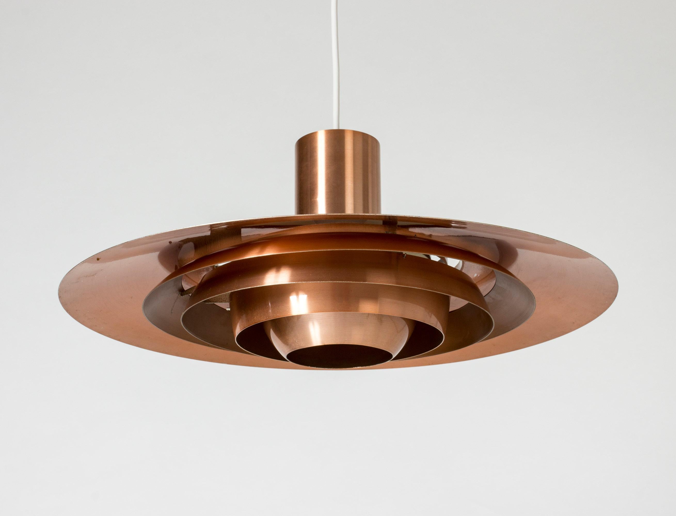 Mid-20th Century Copper Ceiling Lamp by Jørgen Kastholm and Preben Fabricius