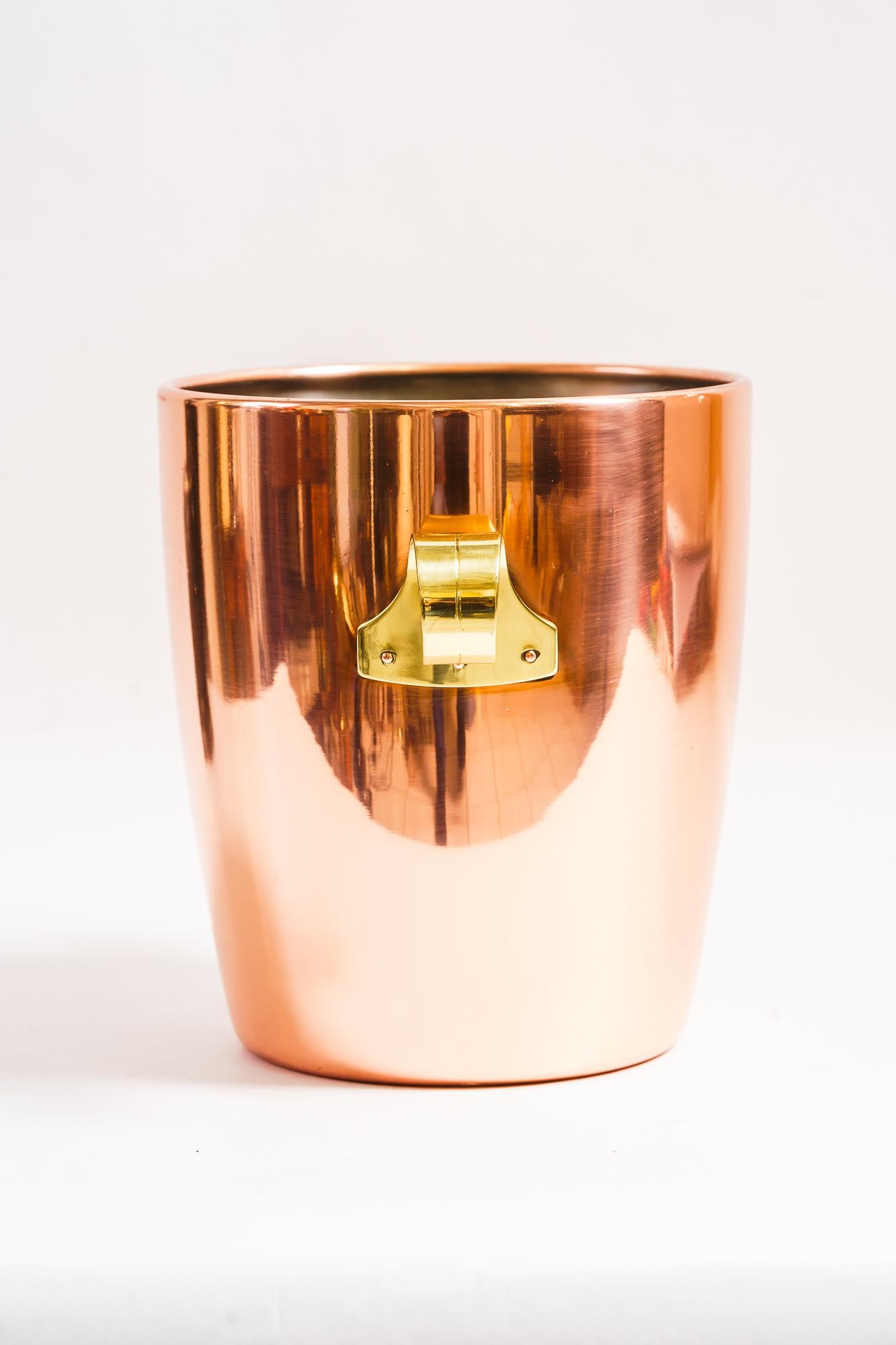 Copper Champagne Bucket vienna around 1950s In Good Condition For Sale In Wien, AT