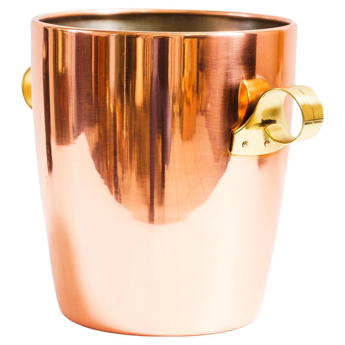 Copper Champagne Bucket vienna around 1950s For Sale