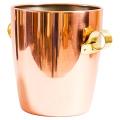 Cubo de cobre para champán viena hacia los años 50