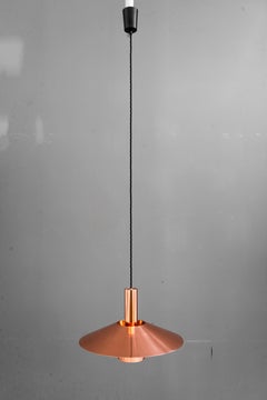 Lampadario in rame Danimarca anni '50 circa