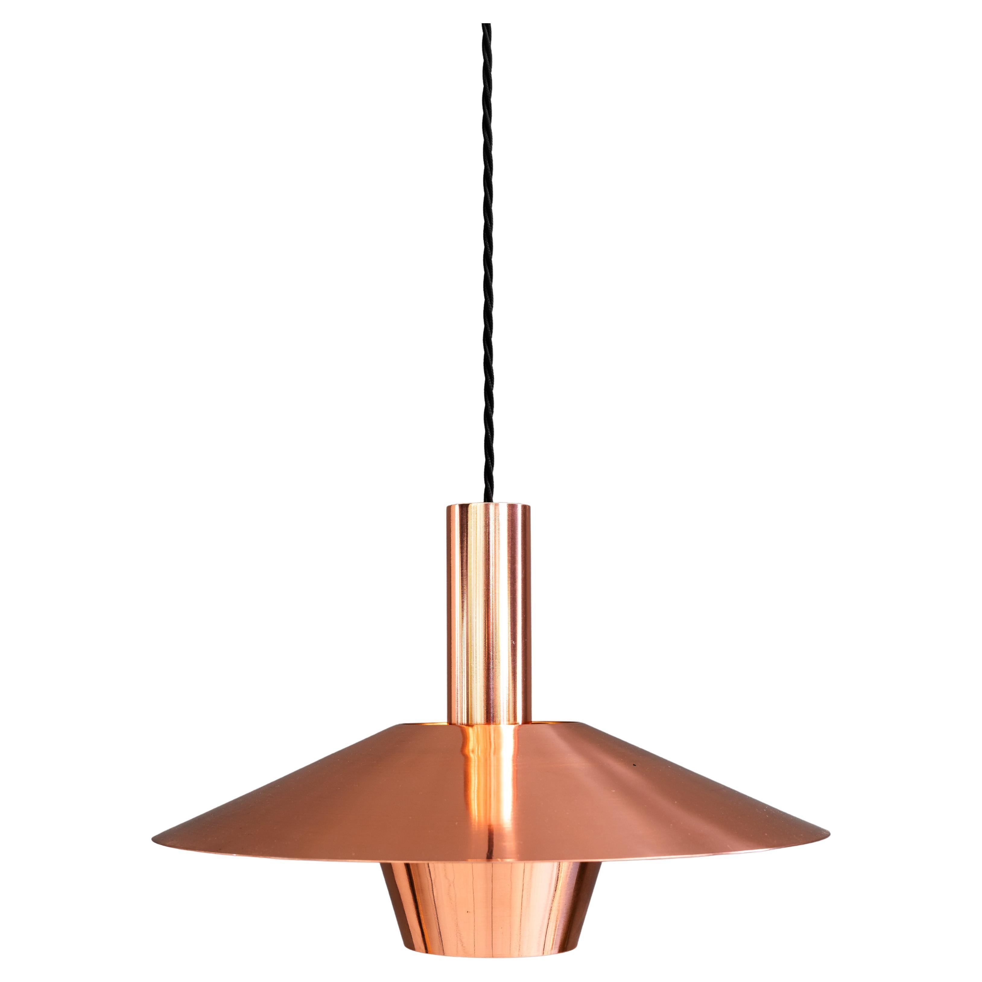 Copper chandelier denmark around 1950s