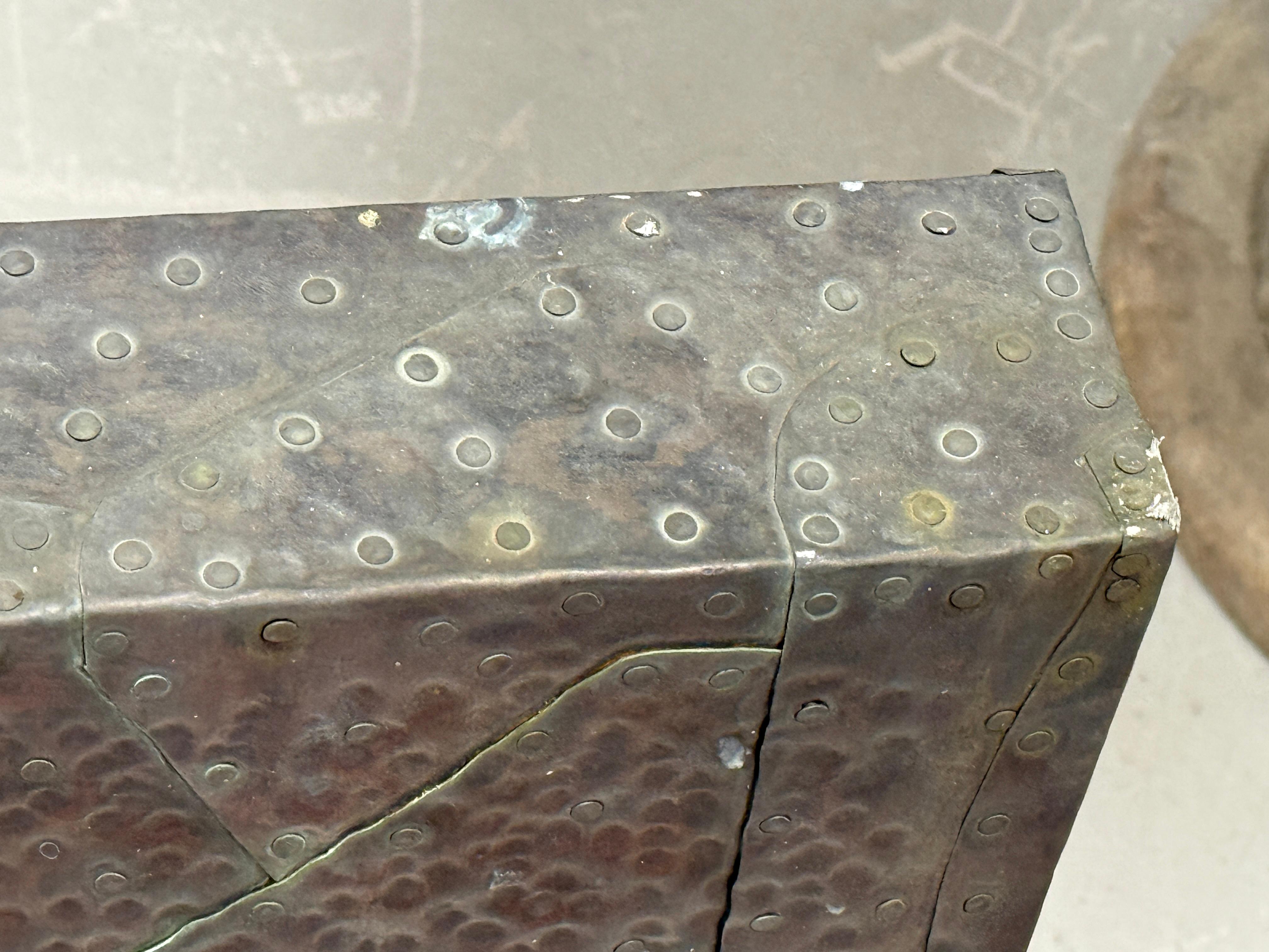 Copper Clad Wall Sculpture by Noted Palm Springs Artist Bill Anson For Sale 9