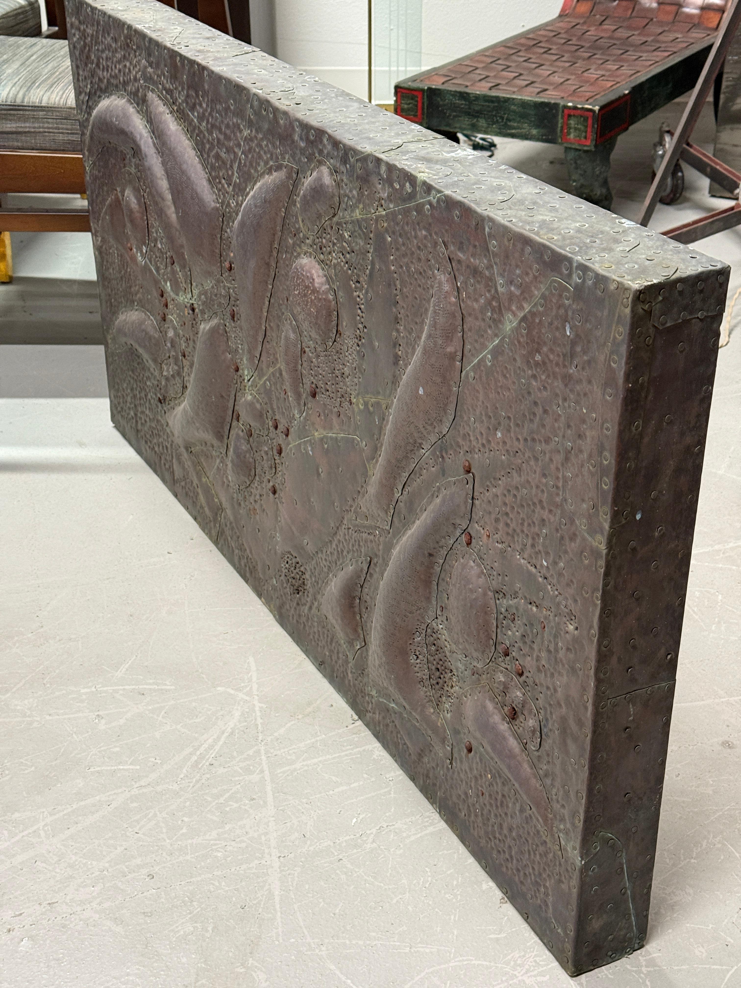 Copper Clad Wall Sculpture by Noted Palm Springs Artist Bill Anson For Sale 12