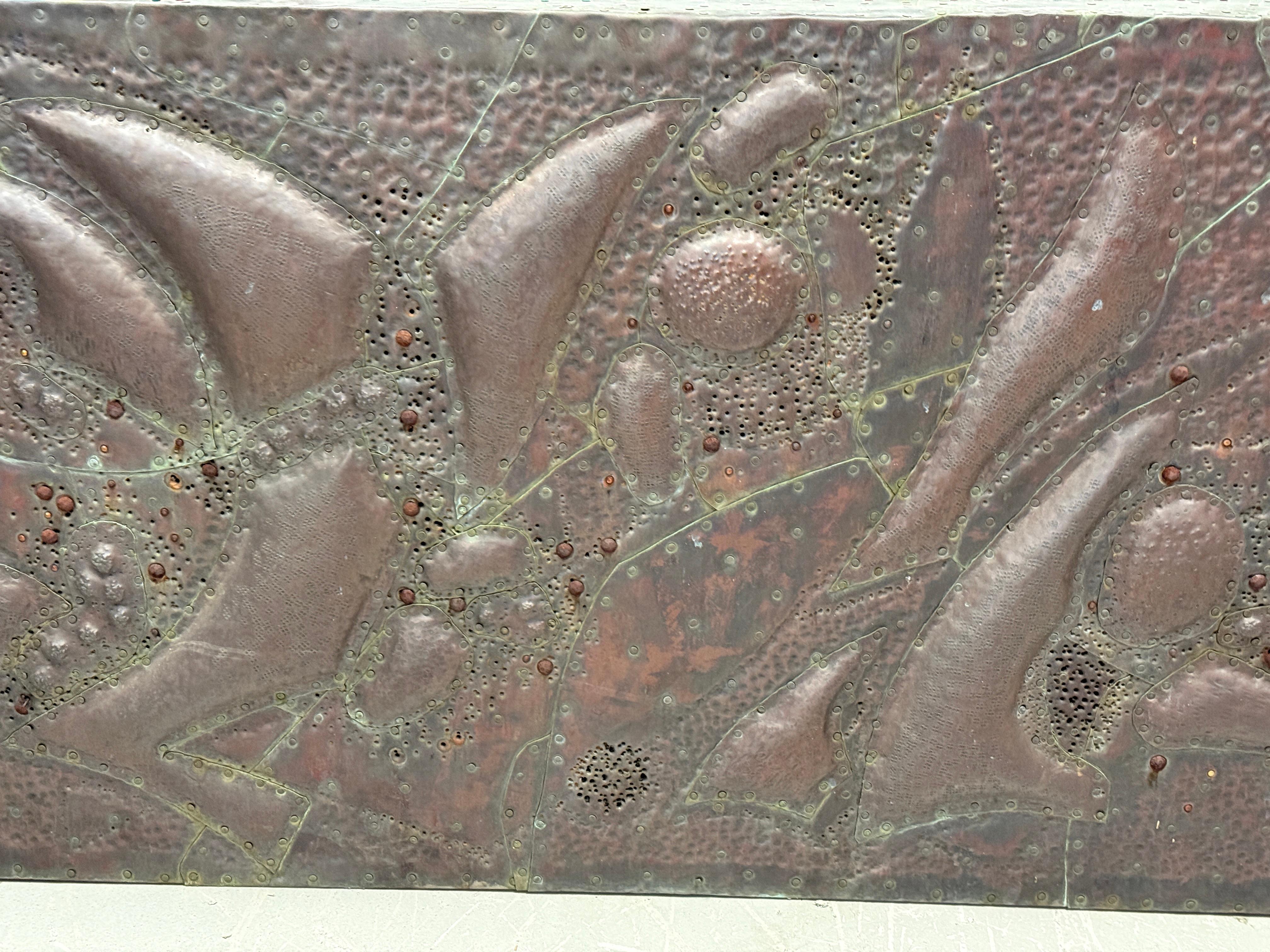 Copper Clad Wall Sculpture by Noted Palm Springs Artist Bill Anson For Sale 3