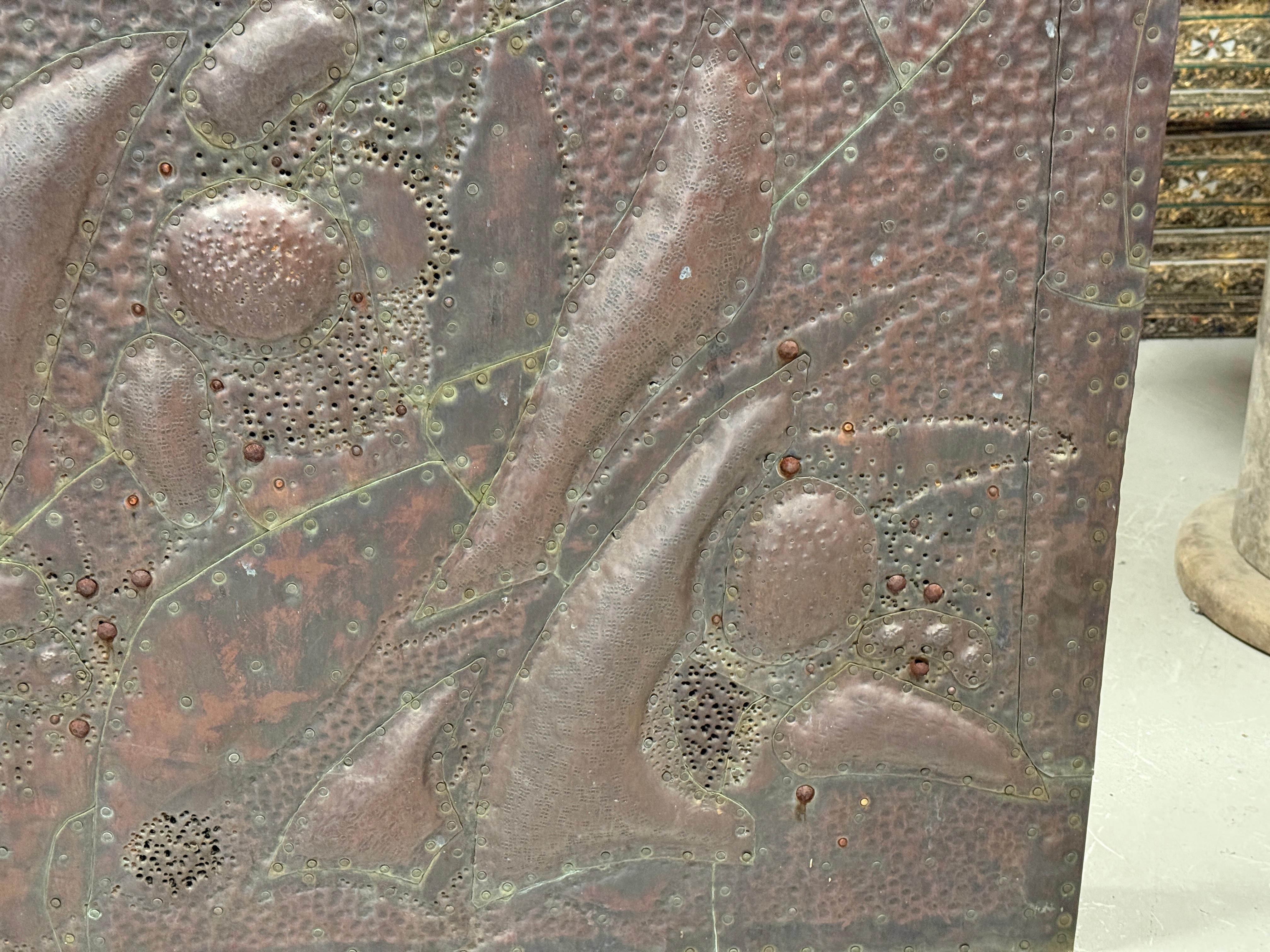 Copper Clad Wall Sculpture by Noted Palm Springs Artist Bill Anson For Sale 4