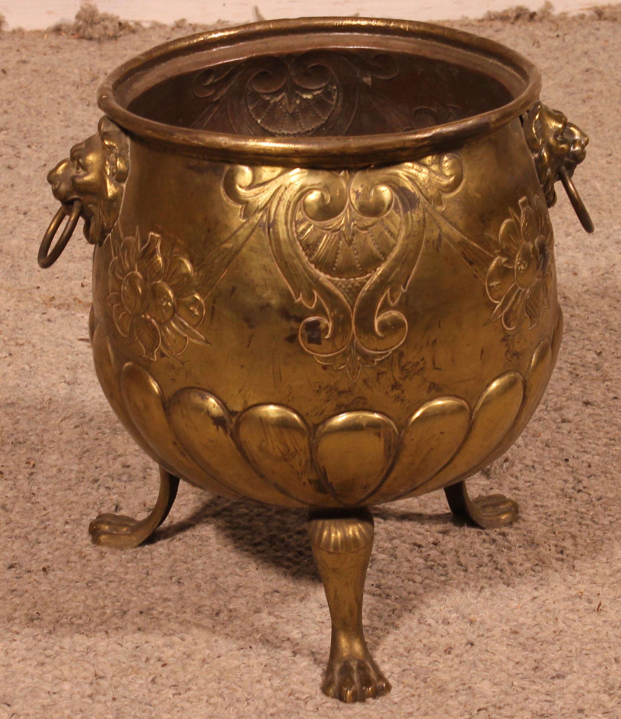 Copper Coal Bucket-19th Century England In Good Condition For Sale In Brussels, Brussels