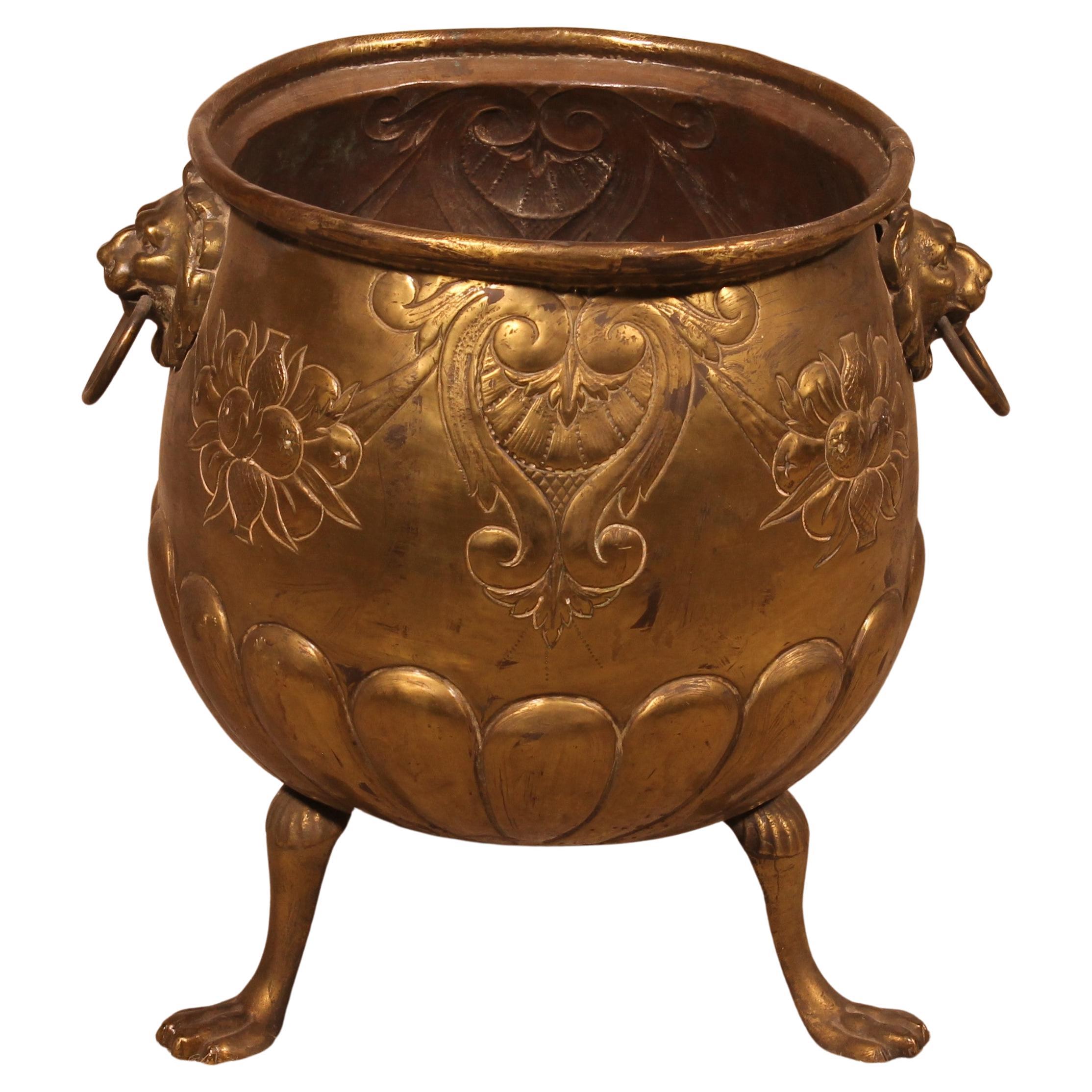 Copper Coal Bucket-19th Century England For Sale