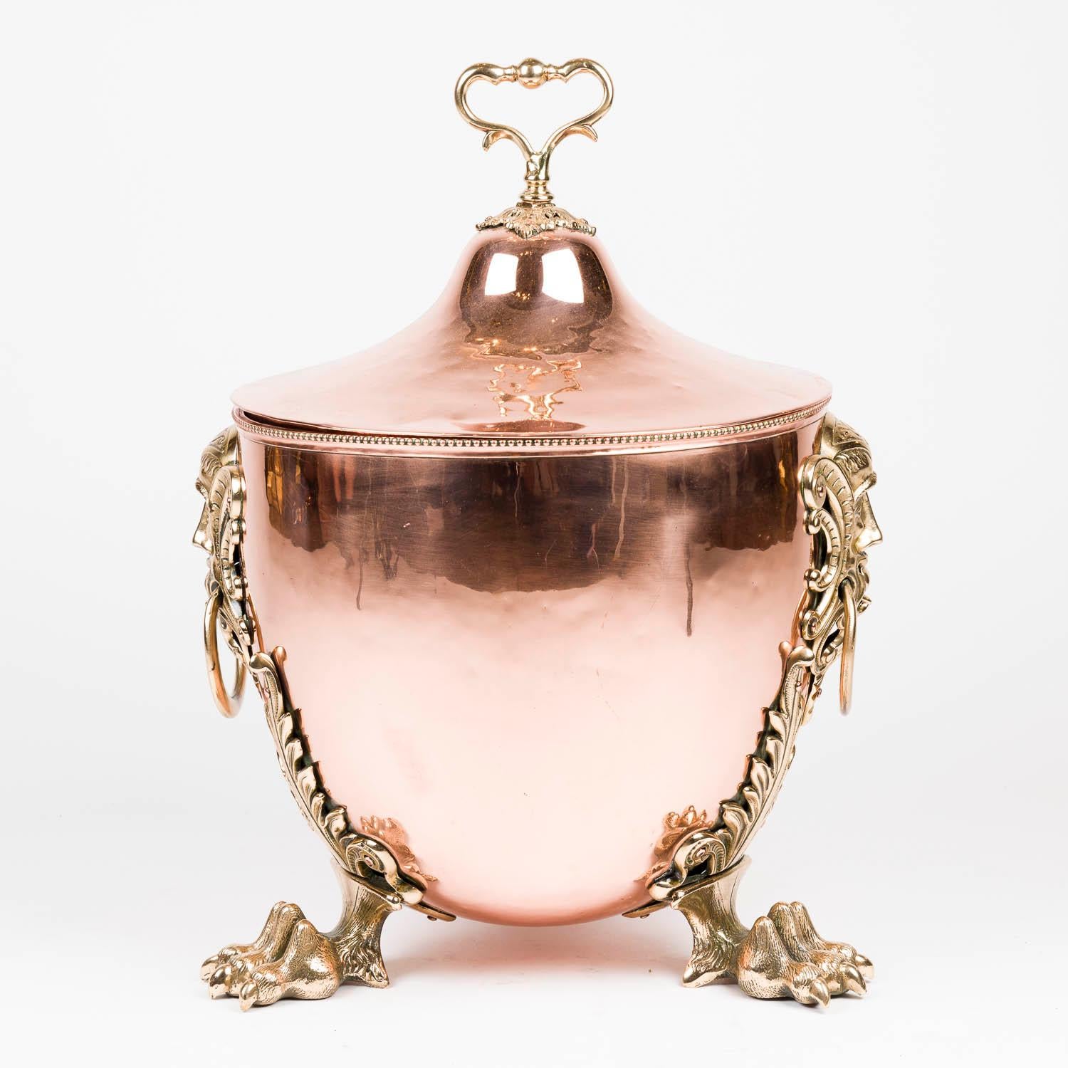 Secchio per carbone in rame di William Soutter & Sons di Birmingham in vendita 8