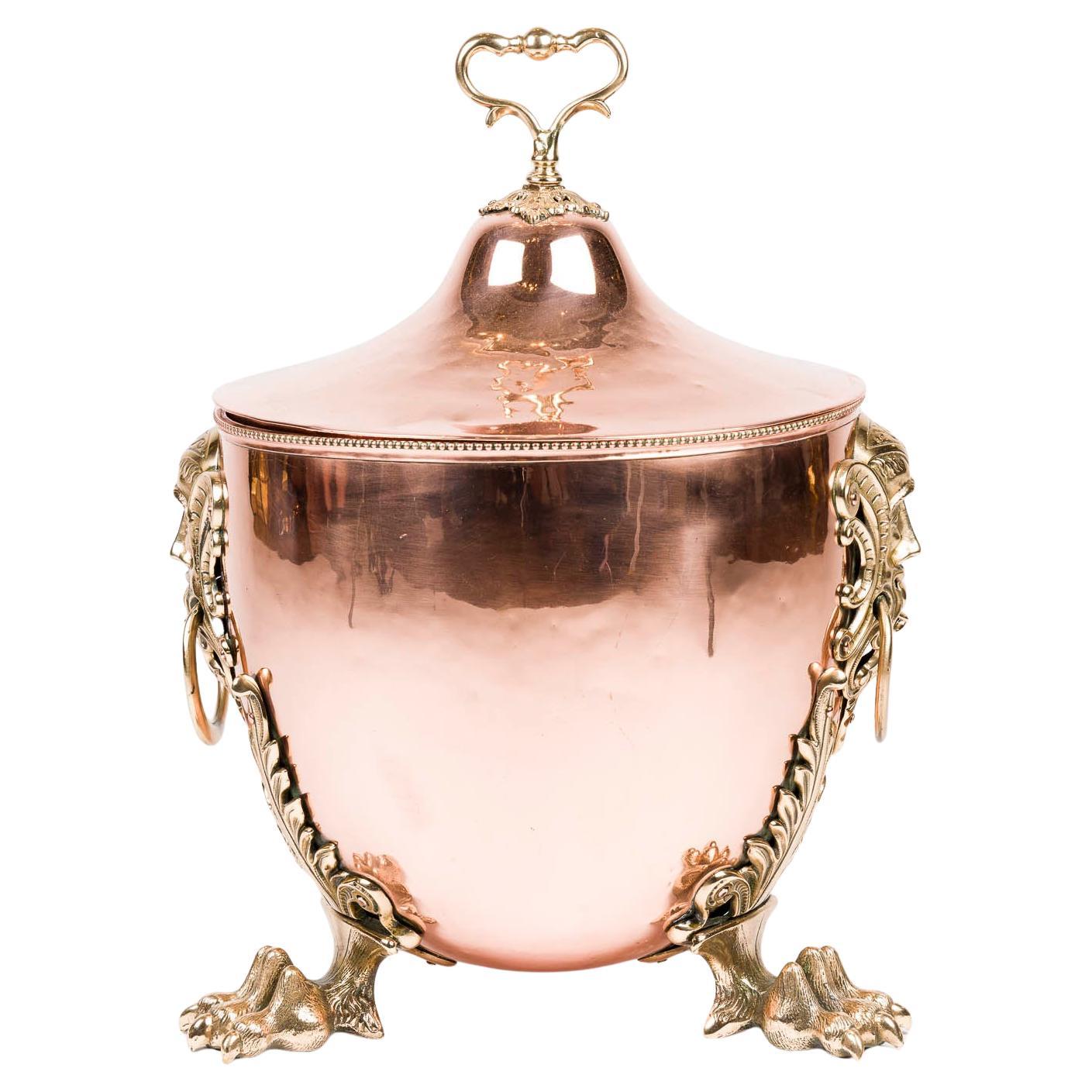 Secchio per carbone in rame di William Soutter & Sons di Birmingham in vendita