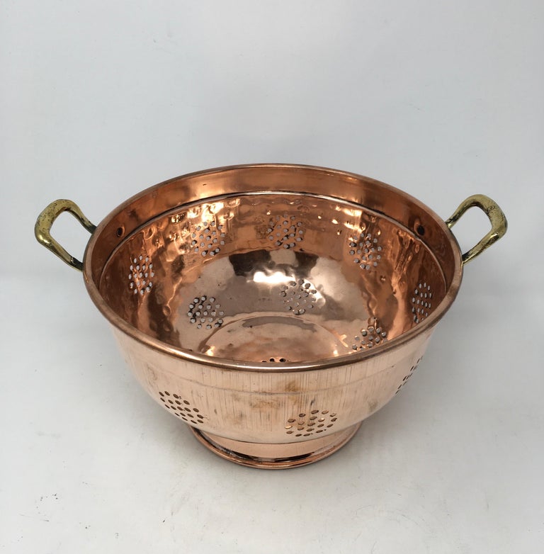 Copper Colander at 1stDibs