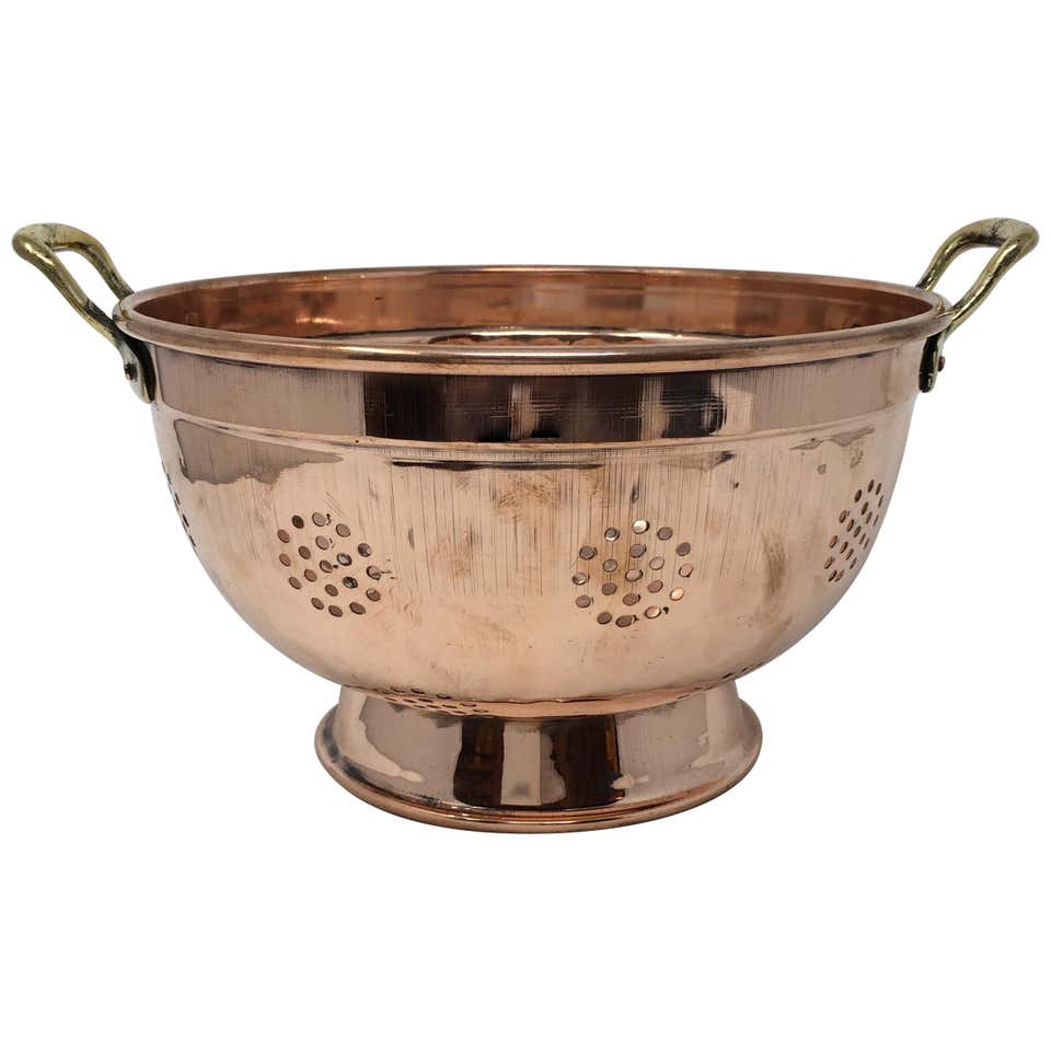 Antique Copper Colander - 4 For Sale on 1stDibs