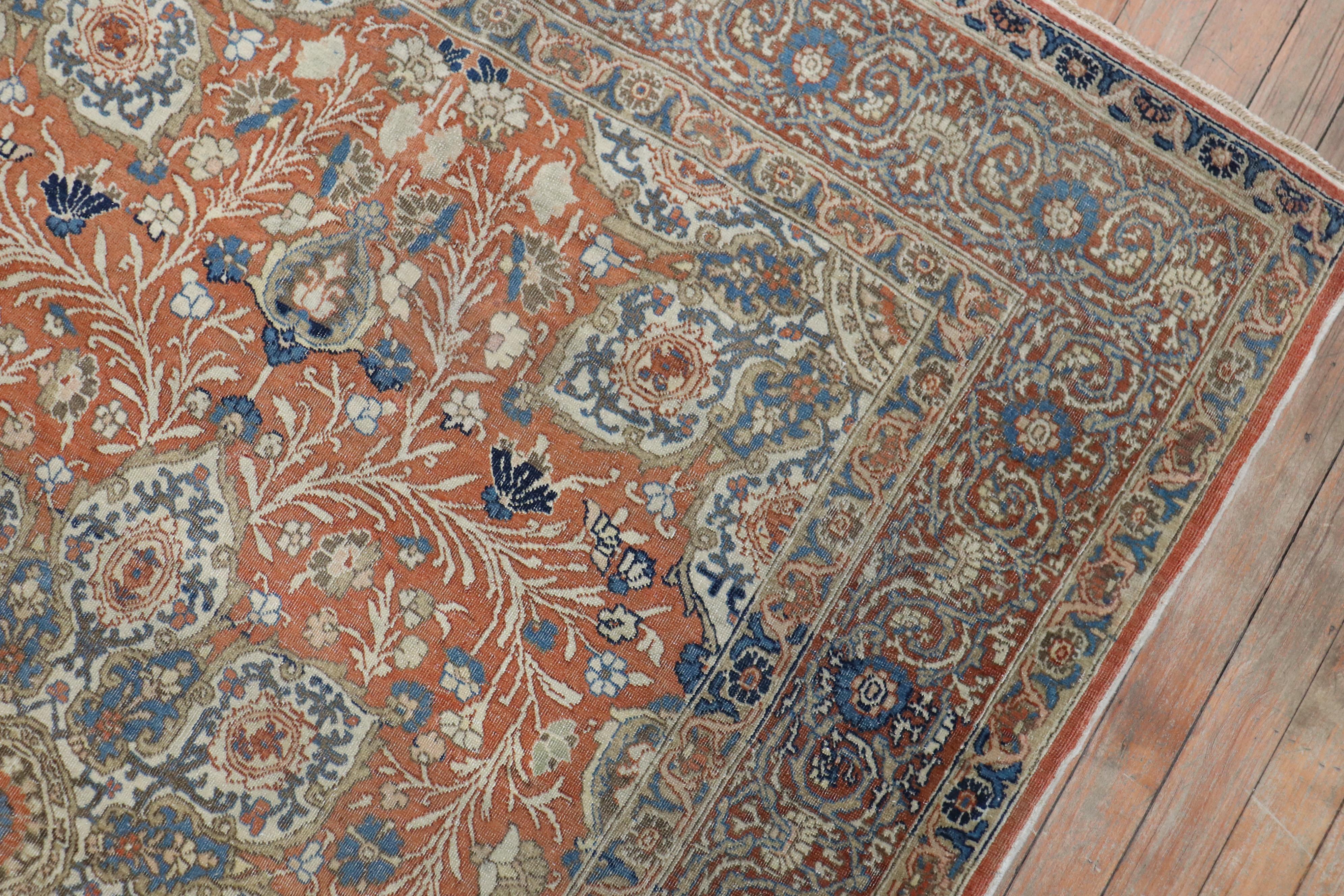Tappeto Tabriz persiano color rame in vendita 1