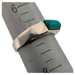 Copper Creek Turquoise Stacking Ring - Sterling Silver by Rob Sherman