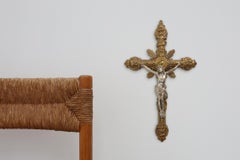 Copper Crucifix, Devotional Craftsmanship, Belgium ca. 1900