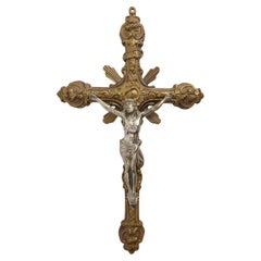 Copper Crucifix, Devotional Craftsmanship, Belgium ca. 1900