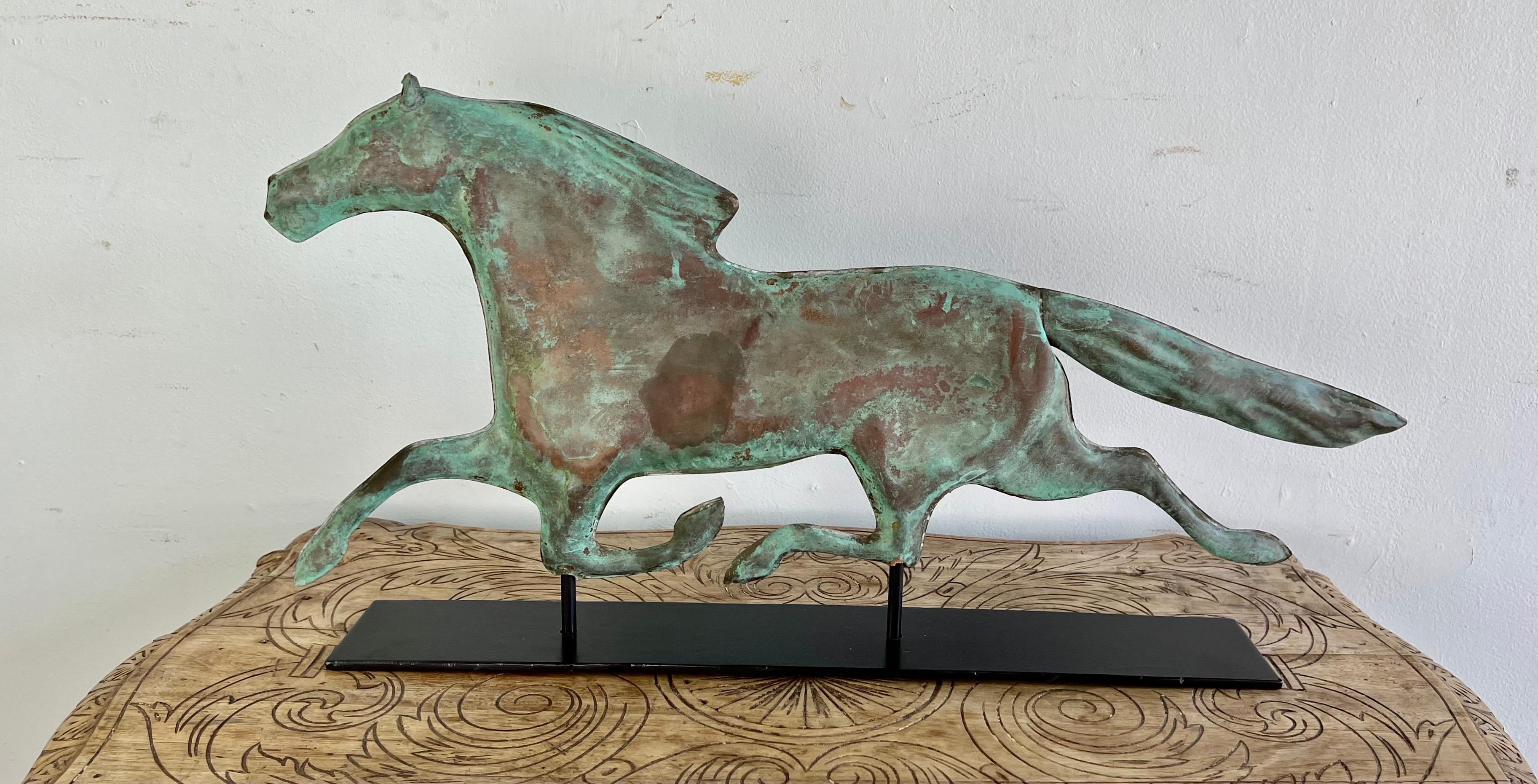Copper Dexter Horse Mounted on Iron Base 2