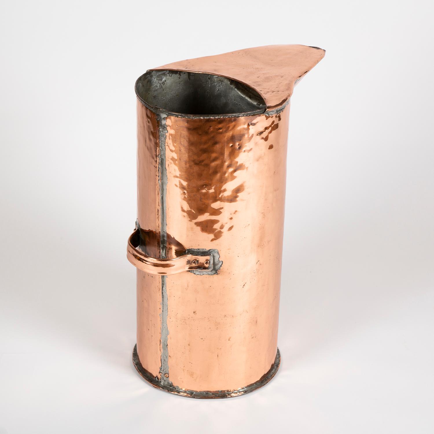 French Copper Distiller's Jug from the Normandy Region of France For Sale