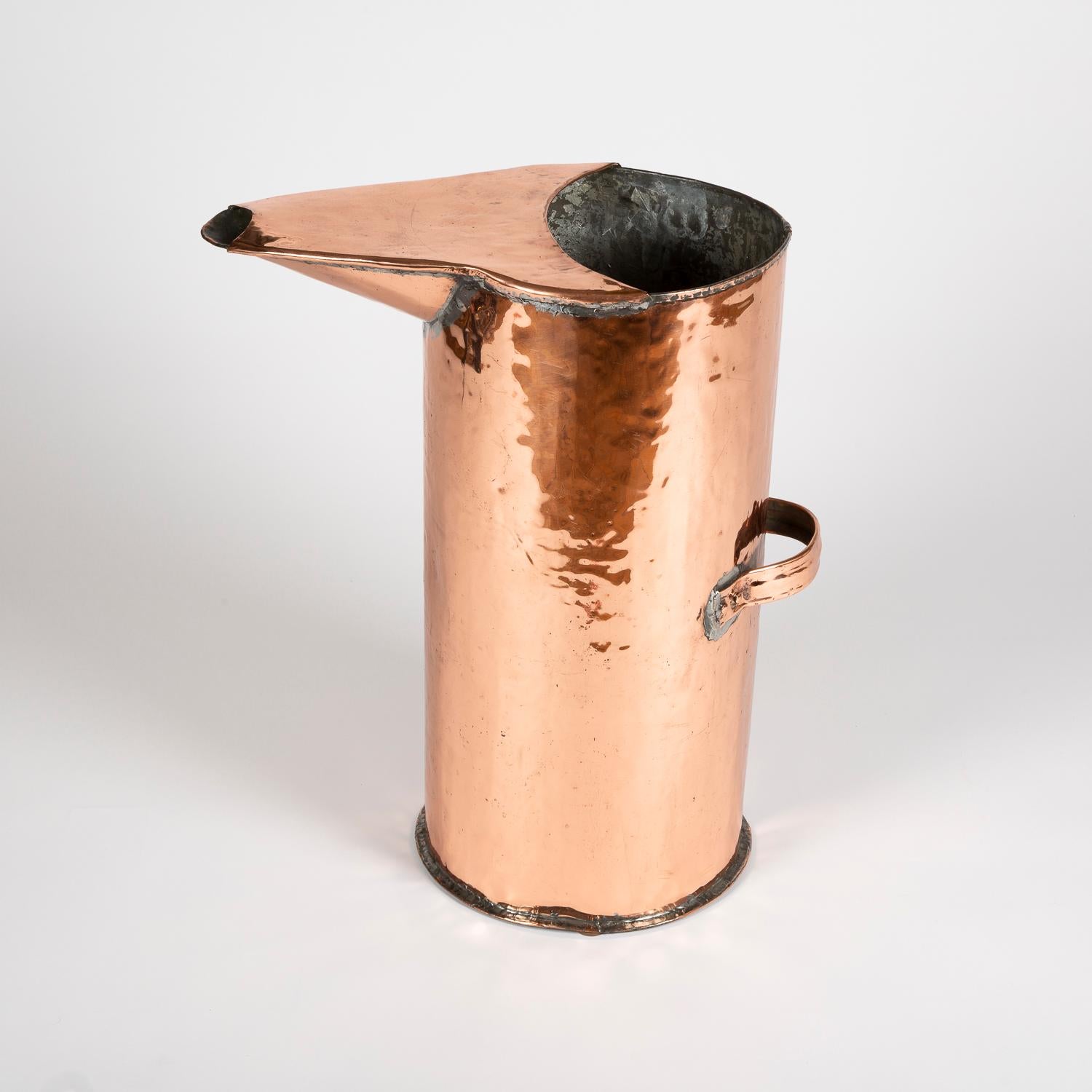 Copper Distiller's Jug from the Normandy Region of France For Sale 1