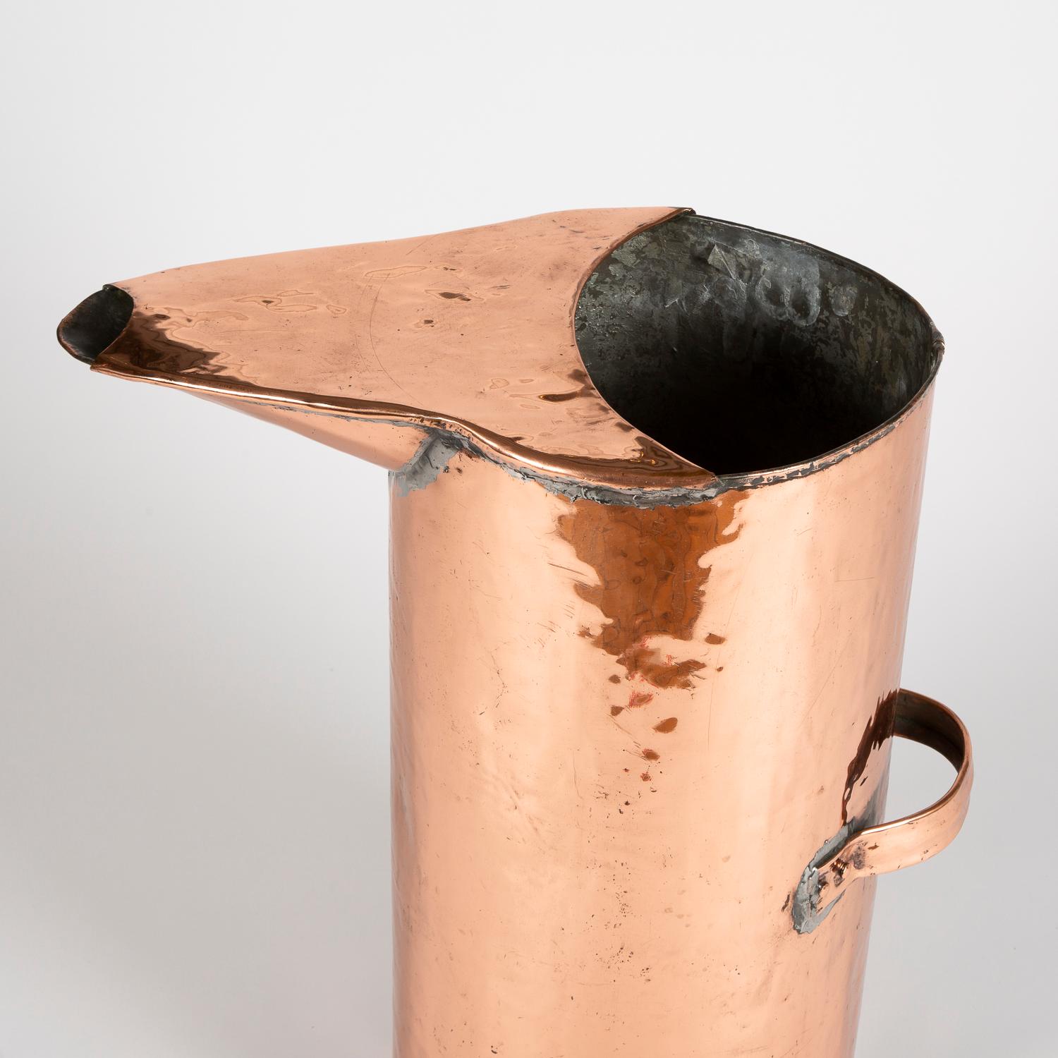 Copper Distiller's Jug from the Normandy Region of France For Sale 3