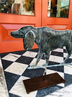 Copper Dog Late 19th Century Weathervane