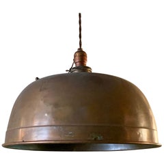Copper Dome Billiard Pendant Light by Brunswick Co.