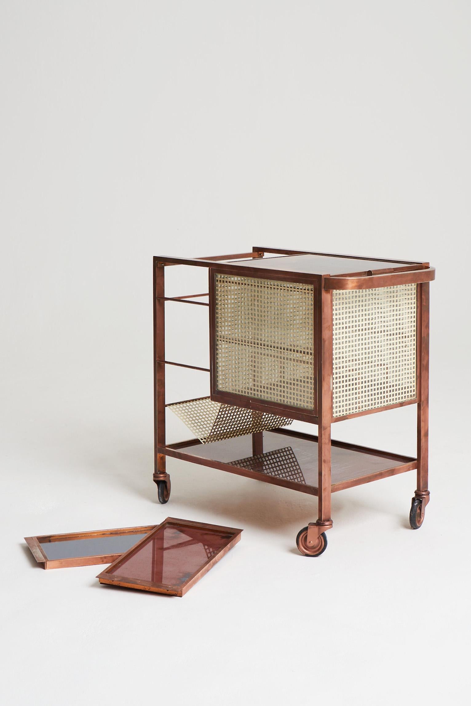 Copper Drinks Trolley Attributed to Joseph Hoffman '1870-1956' 5