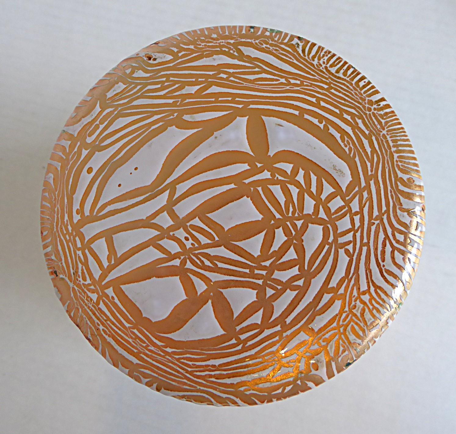 Vaso in rame smaltato di grandi dimensioni del Mid Century Modern Design Astratto Harold Tshler anni '50 In condizioni buone in vendita a Miami, FL